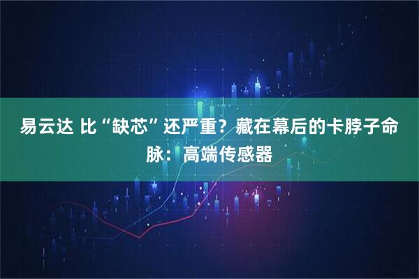 易云达 比“缺芯”还严重？藏在幕后的卡脖子命脉：高端传感器