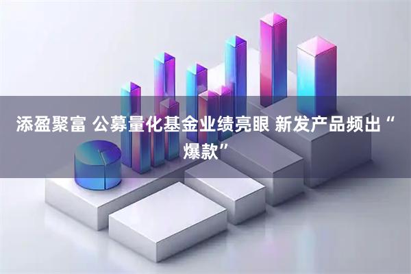 添盈聚富 公募量化基金业绩亮眼 新发产品频出“爆款”
